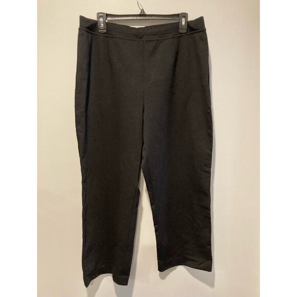 Eileen Fisher 1X Elastic Waist Straight Leg Ankle Stretch - Picture 2 of 6